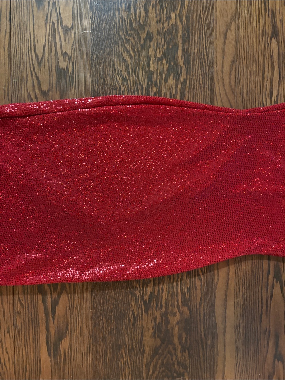 Windsor Red Sequin Midi Slip Dress with Spaghetti Straps - Picture 7 of 7